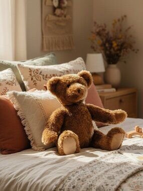 Light Brown Cuddly Teddy‎ Bear Jointed and Moveable Limbs 21''